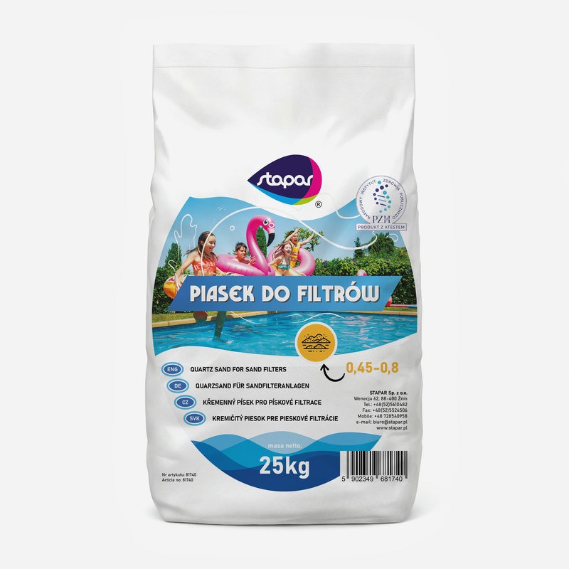 Piasek do filtrów basenowych - 25KG