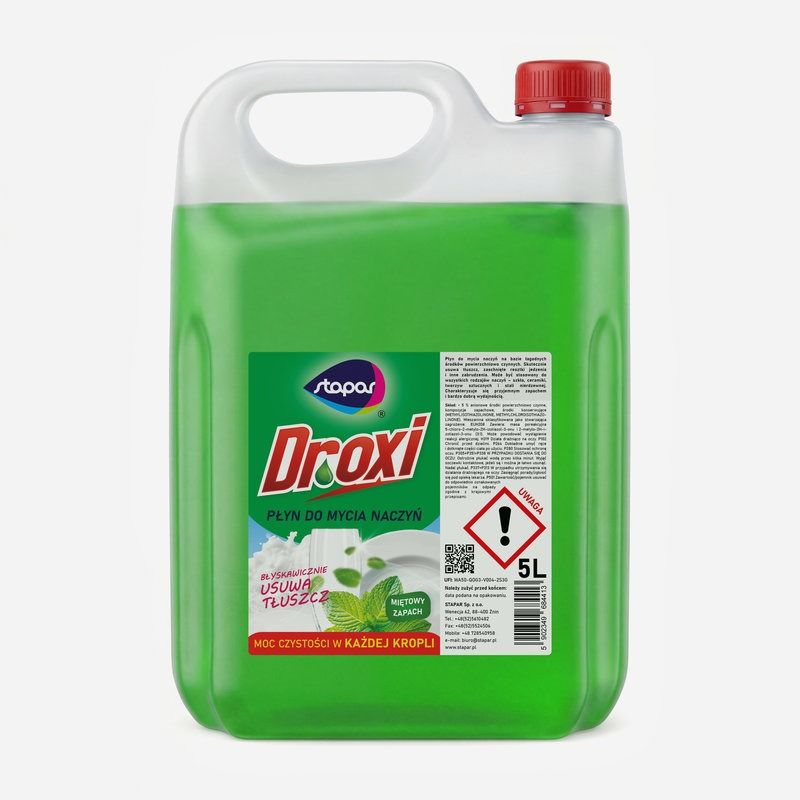 Płyn do mycia naczyń MIĘTA Dr Oxi - 5L